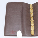 LOUIS VUITTON Damier Ebene Agenda PM Day Planner Cover R20029 LV Auth SK310A-14