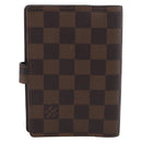 LOUIS VUITTON Damier Ebene Agenda PM Day Planner Cover R20029 LV Auth SK310A-3