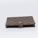 LOUIS VUITTON Damier Ebene Agenda PM Day Planner Cover R20029 LV Auth SK310A-4