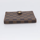 LOUIS VUITTON Damier Ebene Agenda PM Day Planner Cover R20029 LV Auth SK310A-5
