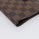 LOUIS VUITTON Damier Ebene Agenda PM Day Planner Cover R20029 LV Auth SK310A-9