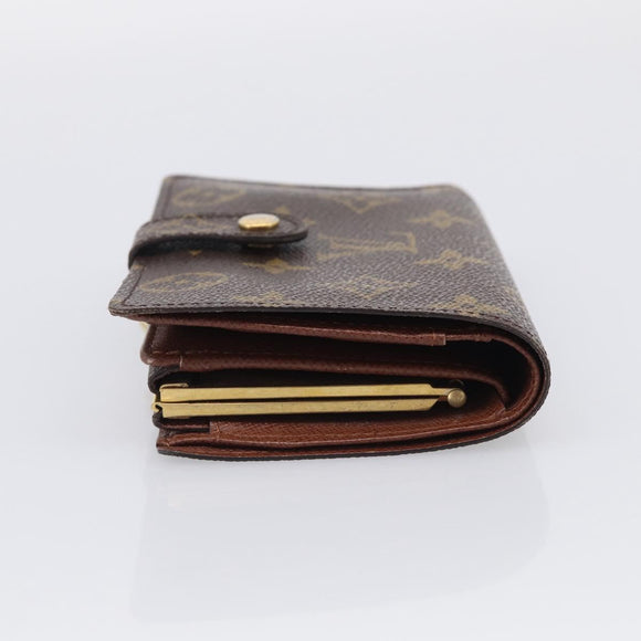 LOUIS VUITTON Monogram Portefeuille Viennois Bifold Wallet M61674 LV Auth SK311
