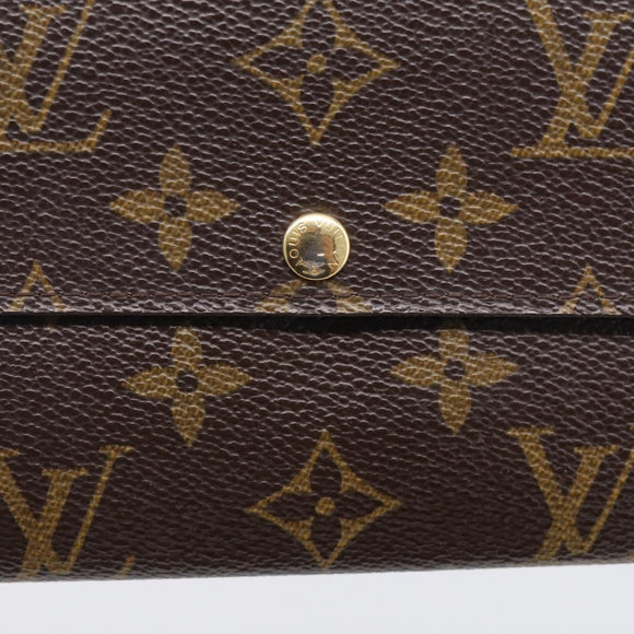 LOUIS VUITTON Monogram Portefeuille Sarah Long Wallet M61734 LV Auth SK314