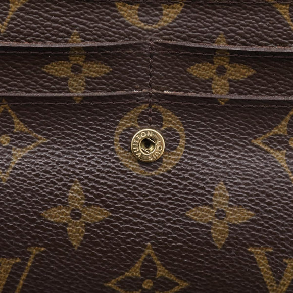 LOUIS VUITTON Monogram Portefeuille Sarah Long Wallet M61734 LV Auth SK314