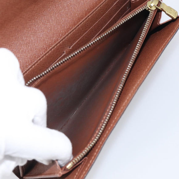 LOUIS VUITTON Monogram Portefeuille Sarah Long Wallet M61734 LV Auth SK314