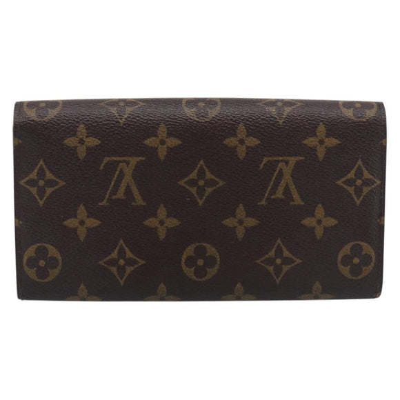 LOUIS VUITTON Monogram Portefeuille Sarah Long Wallet M61734 LV Auth SK314