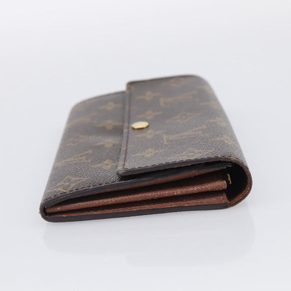 LOUIS VUITTON Monogram Portefeuille Sarah Long Wallet M61734 LV Auth SK314