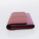 GUCCI Long Wallet Leather Red Gold 410100 Auth SK316-4