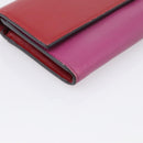 GUCCI Long Wallet Leather Red Gold 410100 Auth SK316-9