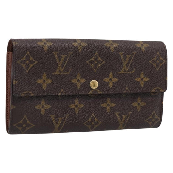 LOUIS VUITTON Monogram Portefeuille Sarah Long Wallet M61734 LV Auth SK322