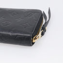 LOUIS VUITTON Monogram Empreinte Zippy Long Wallet Black M61864 LV Auth SK326-10