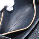 LOUIS VUITTON Monogram Empreinte Zippy Long Wallet Black M61864 LV Auth SK326-17