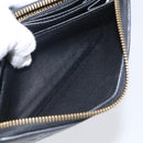LOUIS VUITTON Monogram Empreinte Zippy Long Wallet Black M61864 LV Auth SK326-22