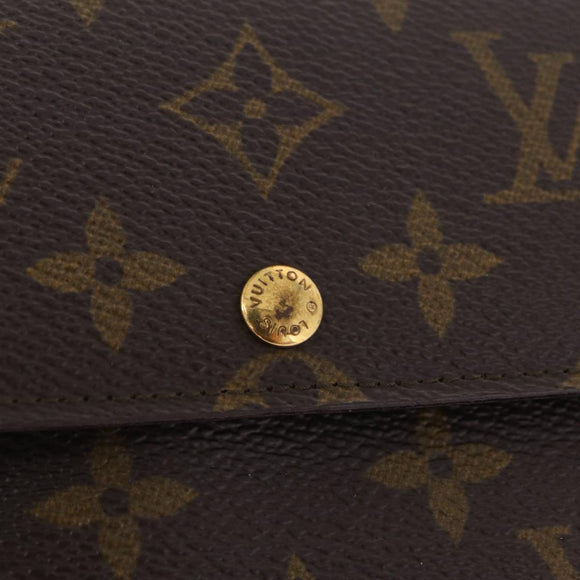 LOUIS VUITTON Monogram Pochette Porte Monnaie Credit Wallet M61726 LV Auth SK337