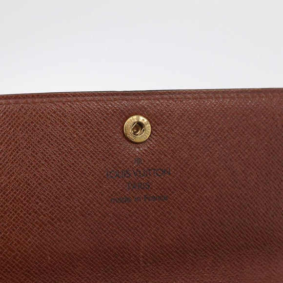 LOUIS VUITTON Monogram Pochette Porte Monnaie Credit Wallet M61726 LV Auth SK337