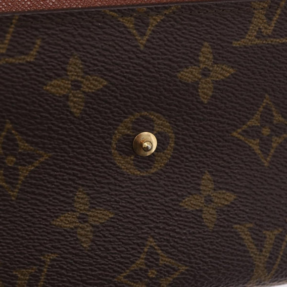 LOUIS VUITTON Monogram Pochette Porte Monnaie Credit Wallet M61726 LV Auth SK337