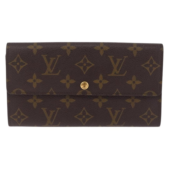 LOUIS VUITTON Monogram Pochette Porte Monnaie Credit Wallet M61726 LV Auth SK337