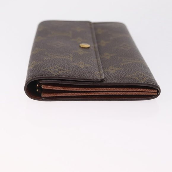 LOUIS VUITTON Monogram Pochette Porte Monnaie Credit Wallet M61726 LV Auth SK337