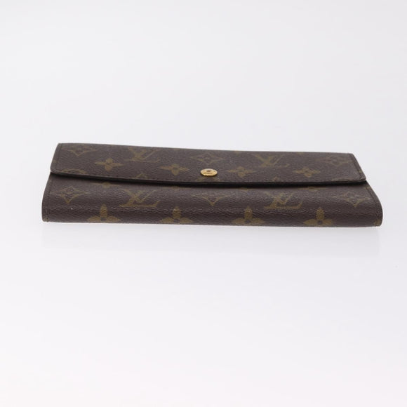 LOUIS VUITTON Monogram Pochette Porte Monnaie Credit Wallet M61726 LV Auth SK337