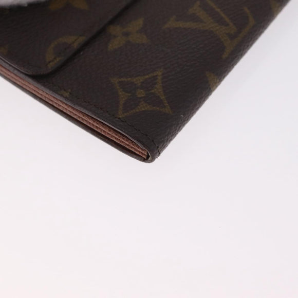 LOUIS VUITTON Monogram Pochette Porte Monnaie Credit Wallet M61726 LV Auth SK337