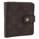 LOUIS VUITTON Monogram Compact Zip Wallet M61667 LV Auth SK342-1