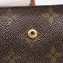 LOUIS VUITTON Monogram Compact Zip Wallet M61667 LV Auth SK342-14