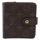 LOUIS VUITTON Monogram Compact Zip Wallet M61667 LV Auth SK342-2