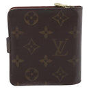 LOUIS VUITTON Monogram Compact Zip Wallet M61667 LV Auth SK342-3