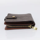 LOUIS VUITTON Monogram Compact Zip Wallet M61667 LV Auth SK342-6