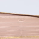 PRADA Long Wallet Safiano Leather Pink Gold Auth SK454-14