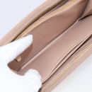 PRADA Long Wallet Safiano Leather Pink Gold Auth SK454-20