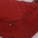 GUCCI GG Canvas Tote Bag Red 113017 Auth SW001V-14
