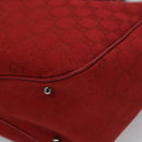 GUCCI GG Canvas Tote Bag Red 113017 Auth SW001V-16