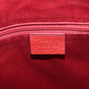 GUCCI GG Canvas Tote Bag Red 113017 Auth SW001V-17