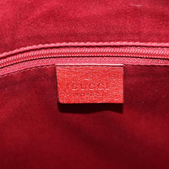 GUCCI GG Canvas Tote Bag Red 113017 Auth SW001V