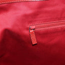 GUCCI GG Canvas Tote Bag Red 113017 Auth SW001V-20