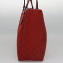 GUCCI GG Canvas Tote Bag Red 113017 Auth SW001V-3