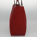 GUCCI GG Canvas Tote Bag Red 113017 Auth SW001V-4