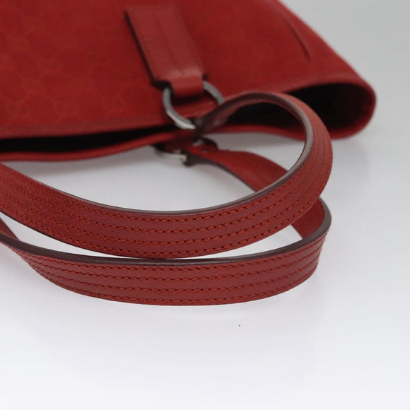 GUCCI GG Canvas Tote Bag Red 113017 Auth SW001V