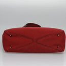 GUCCI GG Canvas Tote Bag Red 113017 Auth SW001V-5