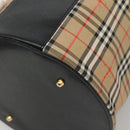 Burberrys Nova Check Vanity Cosmetic Pouch Canvas Beige Gold Auth SW019-16