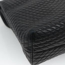 BALLY Quilted Hand Bag Leather Black Auth SW022-16
