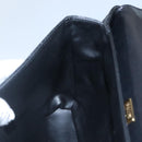 BALLY Quilted Hand Bag Leather Black Auth SW022-19