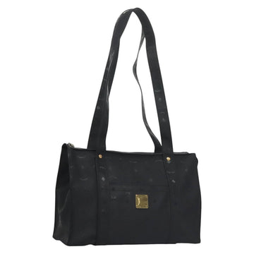 MCM Vicetos Logogram Shoulder Bag PVC Black Auth SW023