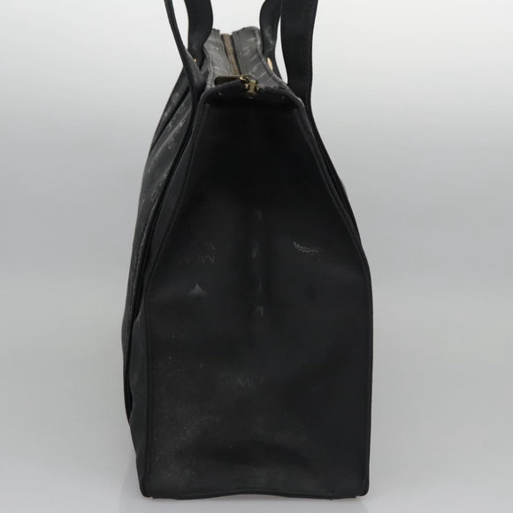 MCM Vicetos Logogram Shoulder Bag PVC Black Auth SW023