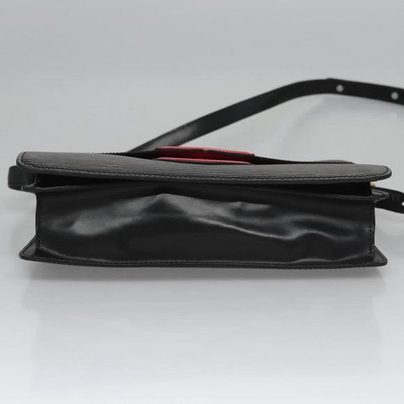 LOUIS VUITTON Epi Free Run Bicolor Shoulder Bag Red Black M52417 LV Auth SW055