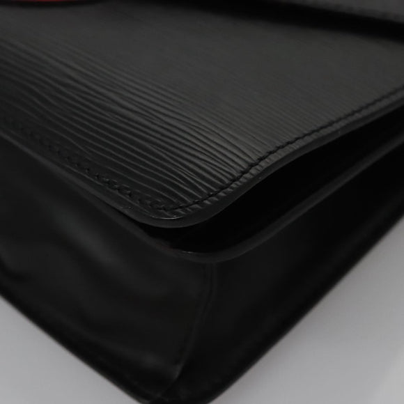 LOUIS VUITTON Epi Free Run Bicolor Shoulder Bag Red Black M52417 LV Auth SW055