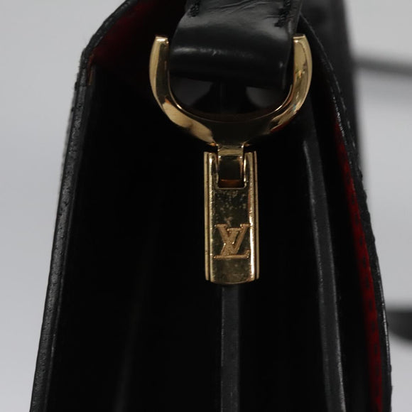 LOUIS VUITTON Epi Free Run Bicolor Shoulder Bag Red Black M52417 LV Auth SW055