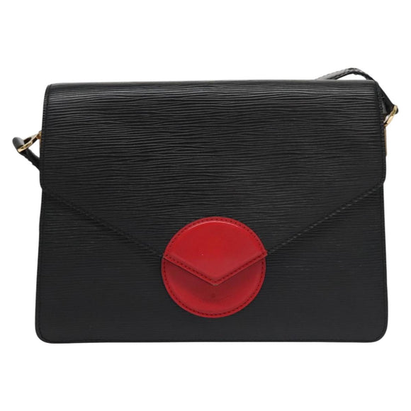 LOUIS VUITTON Epi Free Run Bicolor Shoulder Bag Red Black M52417 LV Auth SW055