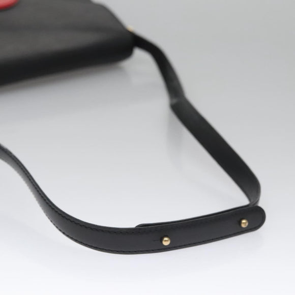 LOUIS VUITTON Epi Free Run Bicolor Shoulder Bag Red Black M52417 LV Auth SW055